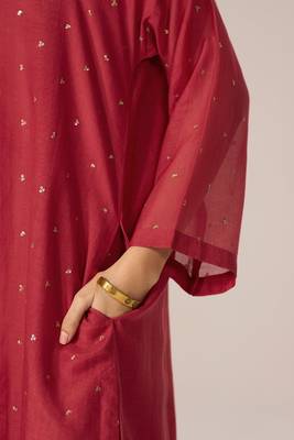 Cardinal red festive co-ord set 3