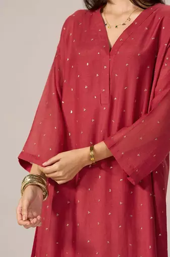 Cardinal red festive co-ord set