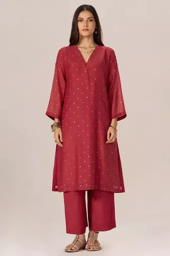 Cardinal red festive co-ord set