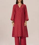 Cardinal red festive co-ord set