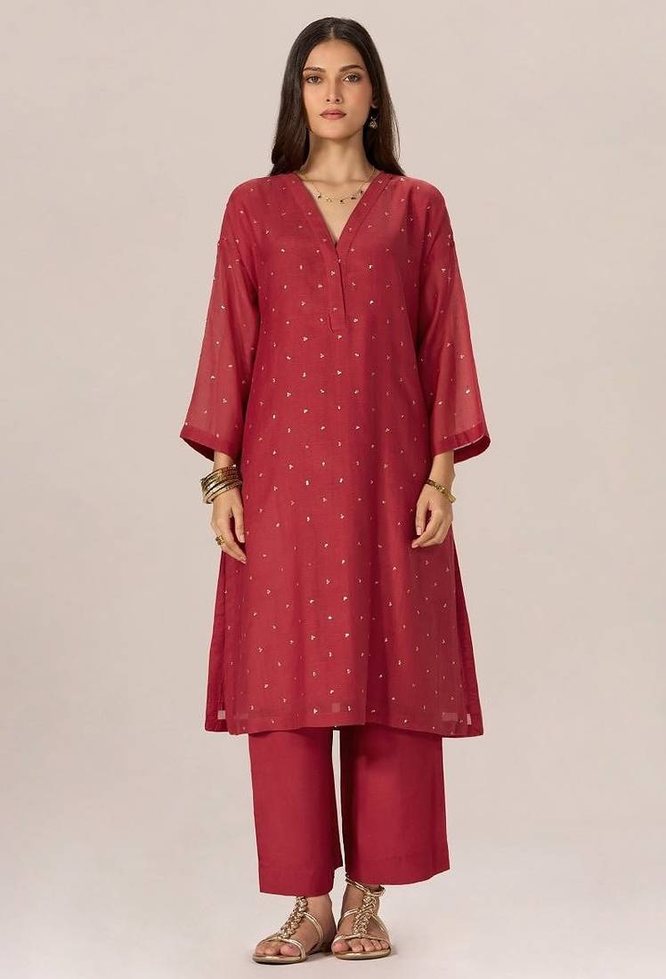Cardinal red festive co-ord set