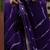 Purple embellished embroidered laheriya printed georgette ready to wear saree
