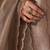 Light brown and soft gold tissue festive kurta set