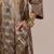 Brass and light gold tissue festive kurta set