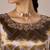 Brass and light gold tissue festive kurta set