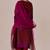 Deep maroon with deep plum festive kurta set