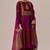 Deep maroon with deep plum festive kurta set