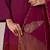 Deep maroon with deep plum festive kurta set