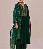 Fresh leaf green festive kurta set