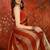 Red sequinned tissue designer leheriya saree