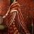 Red sequinned tissue designer leheriya saree