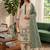 Green muga cotton jamdani pichwai weaving salwar suit