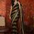 Black sequinned tissue designer leheriya saree