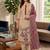 Maroon muga cotton jamdani pichwai weaving salwar suit