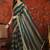 Teal striped zari tissue designer leheriya saree