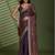 Brown embellished sarees