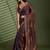 Brown embellished sarees