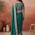 Green bandhani printed festive wear sarees with unstitched blouse piece