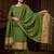 Mehendi muga cotton jamdani pichwai weaving salwar suit