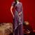 Purple embroidered sarees blouse piece