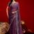 Purple embroidered sarees blouse piece