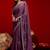 Purple embroidered sarees blouse piece