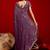 Purple embroidered sarees blouse piece