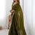 Green tissue silk sequin embroideried blouse piece & sarees