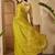 Yellow embellished beads and stones saree