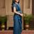 Turquoise girls ready to wear sarees