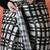 Black ready to wear satin checked digital printed saree