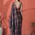 Pink ready to wear satin checked digital printed saree
