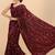 Burgundy burgundy embellished  georgette saree