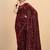 Burgundy burgundy embellished  georgette saree