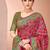 Red ethnic motifs printed patola regular saree