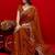 Brown embroidered sarees blouse piece