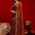 Brown embroidered sarees blouse piece