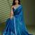Blue embellished sarees