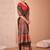 Black women paisley printed patola saree