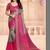 Grey printed sarees with unstitched blouse