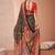 Black women paisley printed patola saree