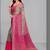 Grey printed sarees with unstitched blouse