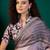 Lavender ethnic motifs printed zari saree with unstitched blouse