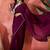 Purple embellished saree with blouse piece