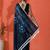 Blue embellished solid printed digital printed satin saree with blouse piece