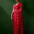 Magenta embroidered net saree