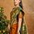 Rust ethnic motifs woven designer art silk sarees with unstitched blouse