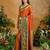 Rust ethnic motifs woven designer art silk sarees with unstitched blouse