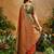 Rust ethnic motifs woven designer art silk sarees with unstitched blouse