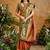 Rust ethnic motifs woven designer art silk sarees with unstitched blouse
